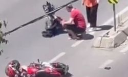  Kaza yaptı, kendini unuttu motosikletine üzüldü