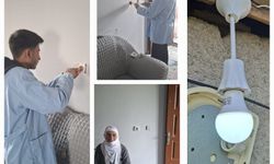 Vanlı Öğrencilerden Örnek Davranış: İhtiyaç Sahibi Ailenin Elektrik Tesisatını Yenilediler