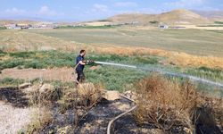 Van'da Anız Yangını Paniği