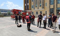 Belediye Personeline Yangın Eğitimi ve Tahliye Tatbikatı