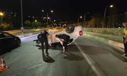 Edremit'te Feci Kaza! Takla Atan Araç Hurdaya Döndü