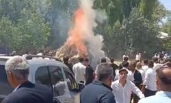 Van'da Düğünde Samanlık Yangını