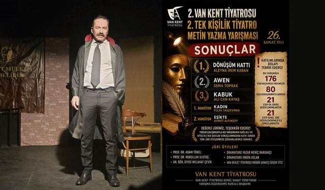 Van Kent Tiyatrosu’ndan Edebiyat Dünyasına Büyük Katkı: Yazarlık Yarışması Sonuçlandı!