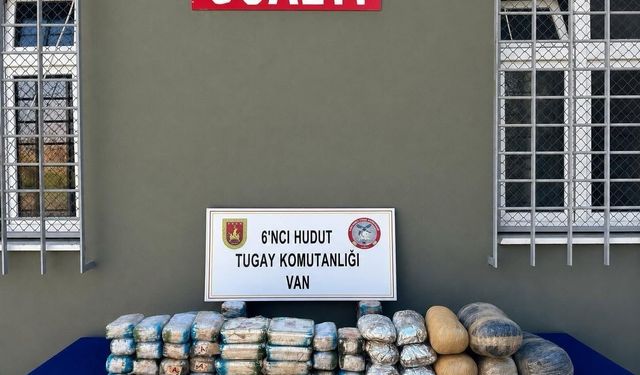 Van’da sınır hattında 44 kilo uyuşturucu ele geçirildi