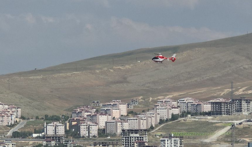 Ambulans helikopter kalp hastası için havalandı