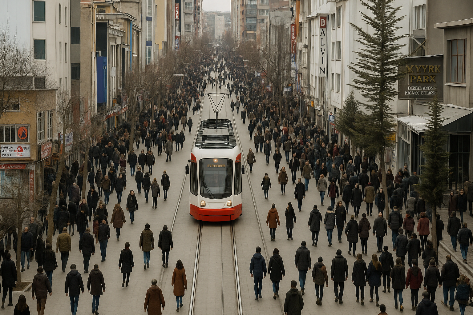 Cumhuriyet Caddesi Yayalaşsın Tramvay Hattı Yapılsın (2)