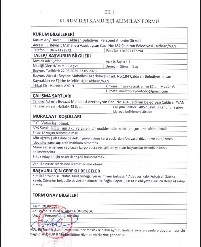 Çaldıran Belediyesi