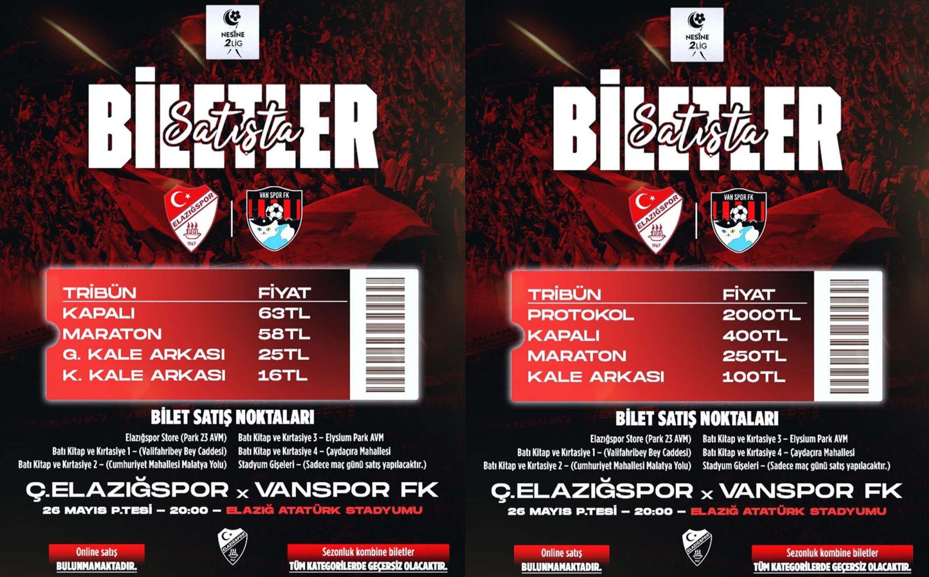 Elazığ Bilet Fiyat