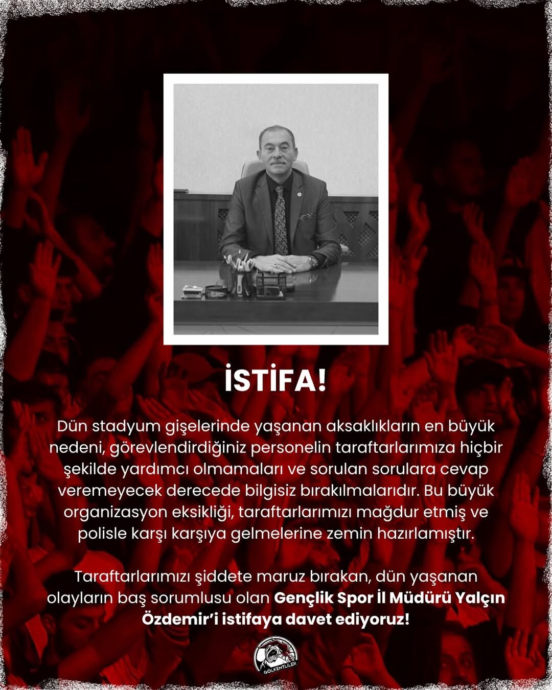 Alacağınız Istifa Kararı Bu Şehre Yapmış Olacağınız En Büyük Güzellik Olacaktır. @Gsb Van @Tcvan
