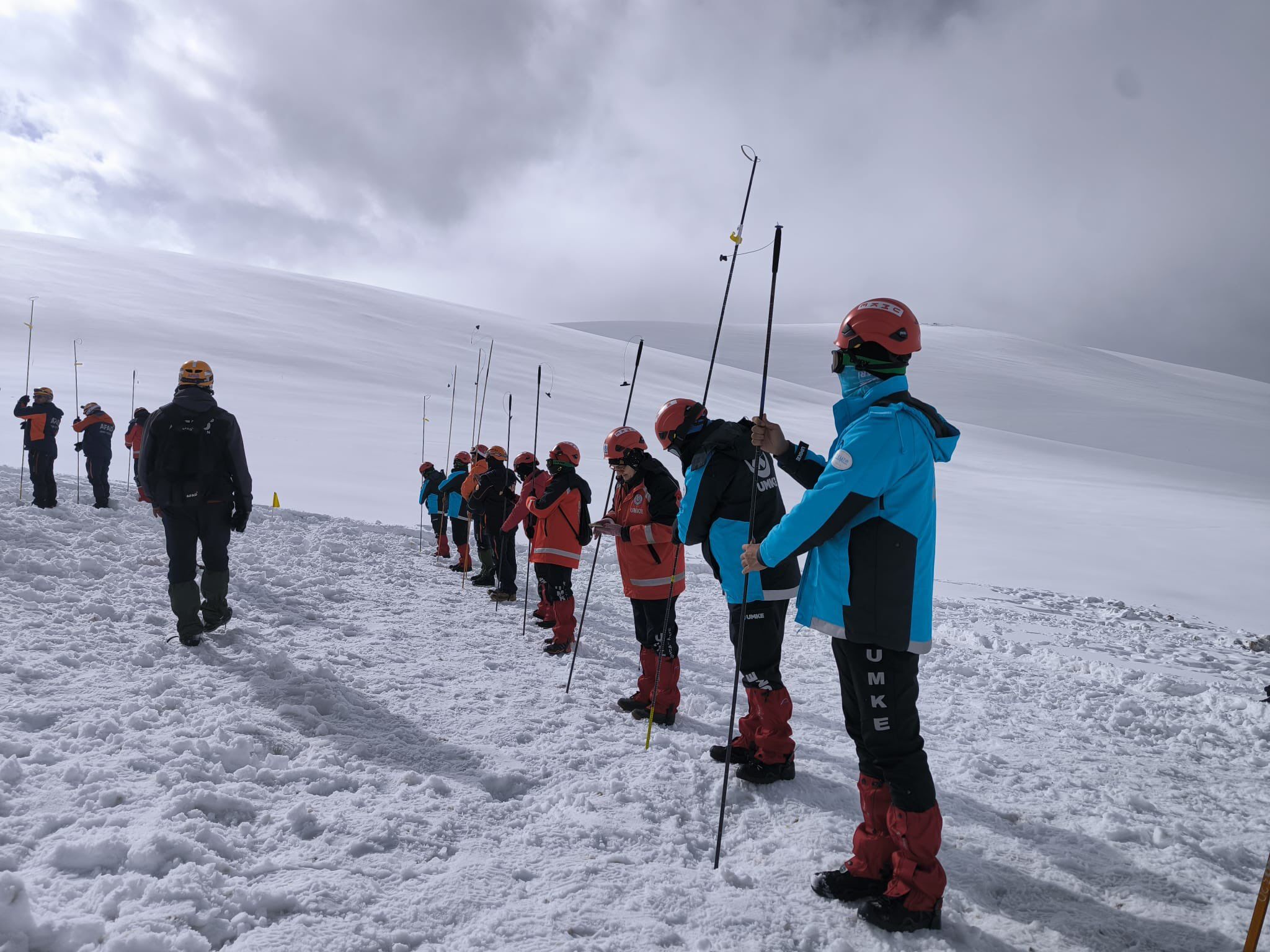 Van’da Dev Çığ Tatbikatı 150 Personel Sahadaydı! (1)