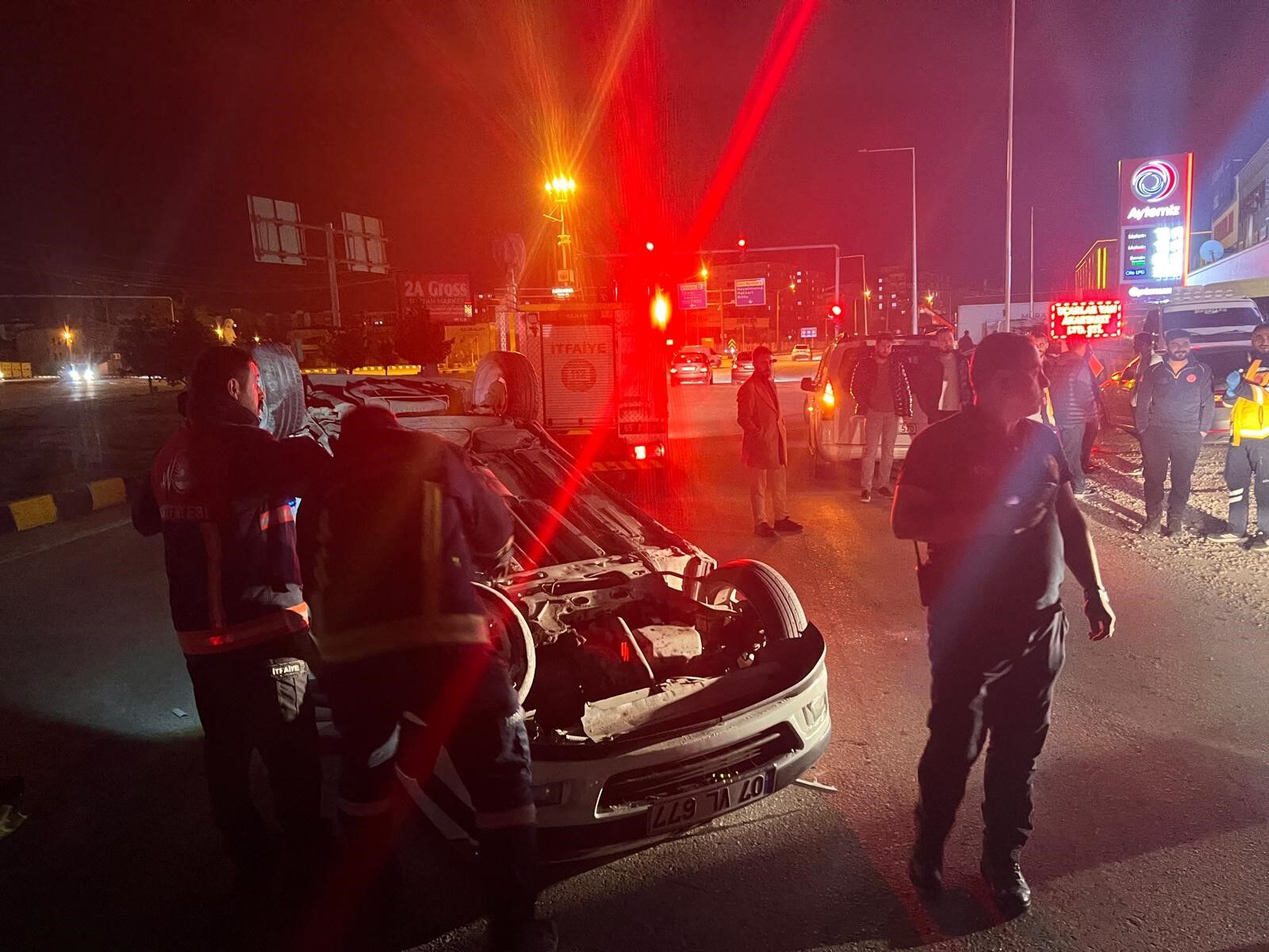 Van Otogar Kavşağında Trafik Kazası 1 Yaralı (1)